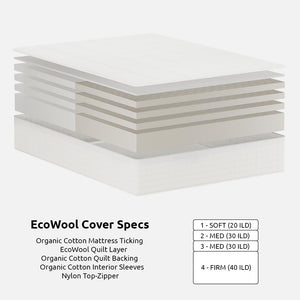 12" Organic Latex Mattress with EcoWool & Organic Cotton